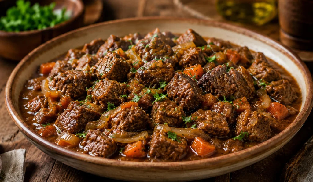 Picadinho de carne bovina