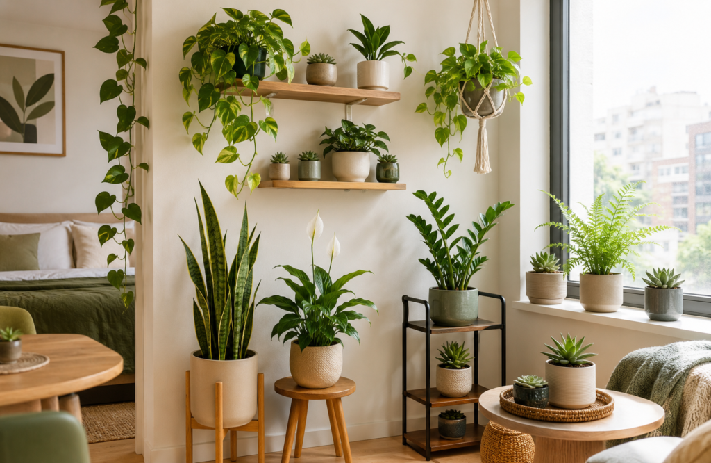 Como cuidar de plantas em casa mesmo tendo pouco espaço