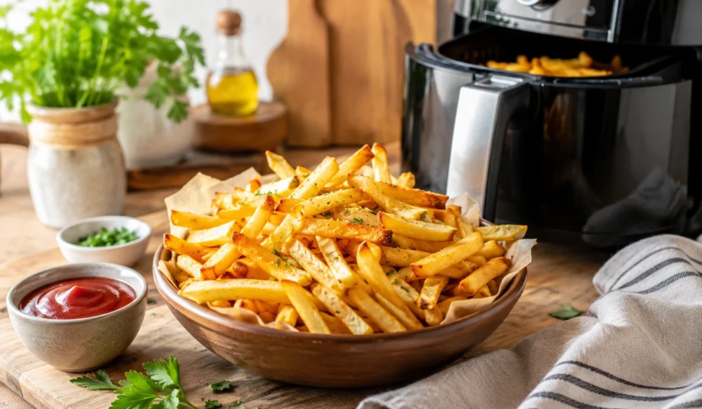 Receita de Batata Frita na Airfry: crocante, sequinha e fácil de fazer