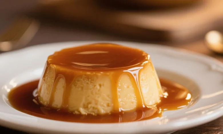 pudim cremoso com calda perfeita