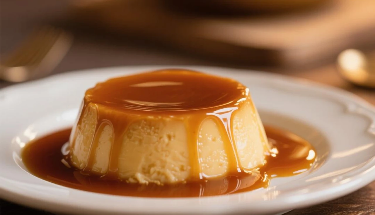 pudim cremoso com calda perfeita