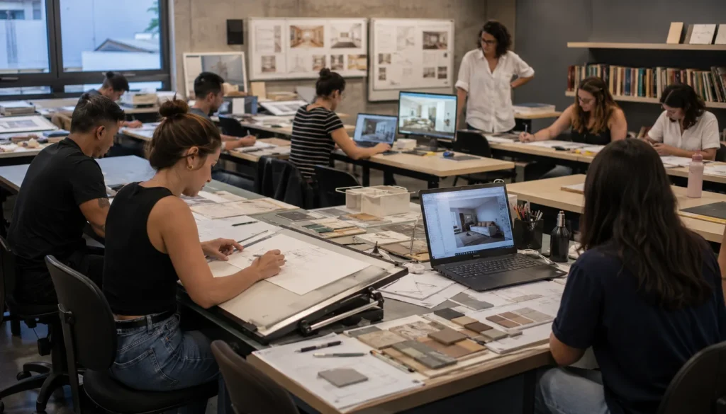 Atividades práticas no Curso Técnico em Design de Interiores