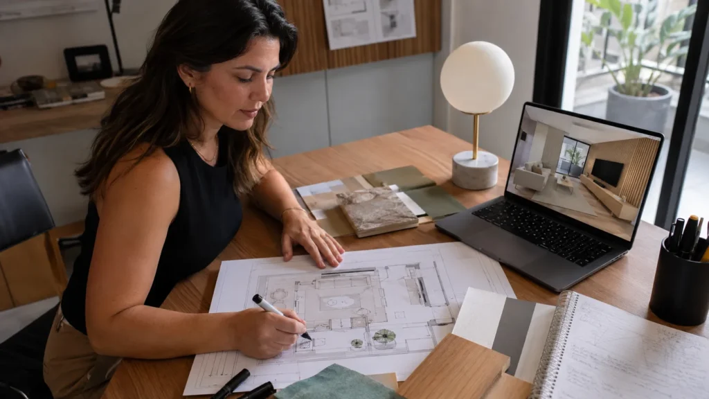 Desenvolvimento prático de um projeto de Design de Interiores