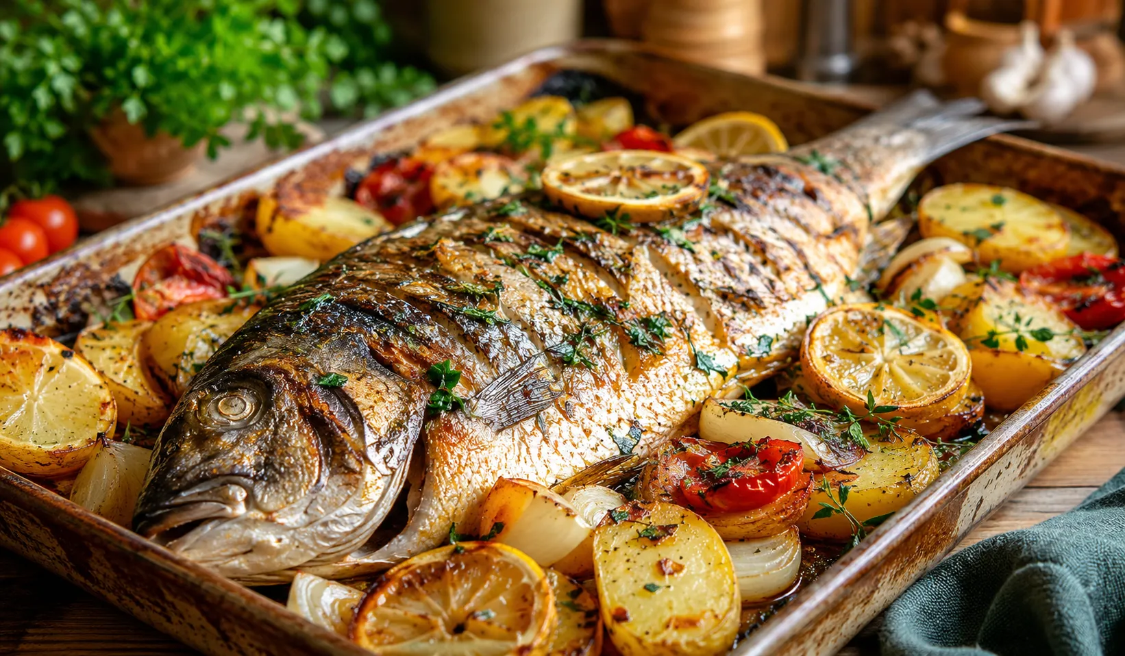 Peixe assado no forno com batatas: receita simples, saborosa e perfeita para o almoço