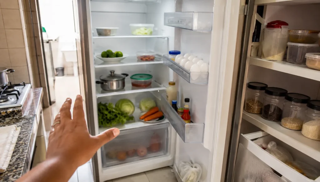 Conferir alimentos disponíveis antes de fazer compras