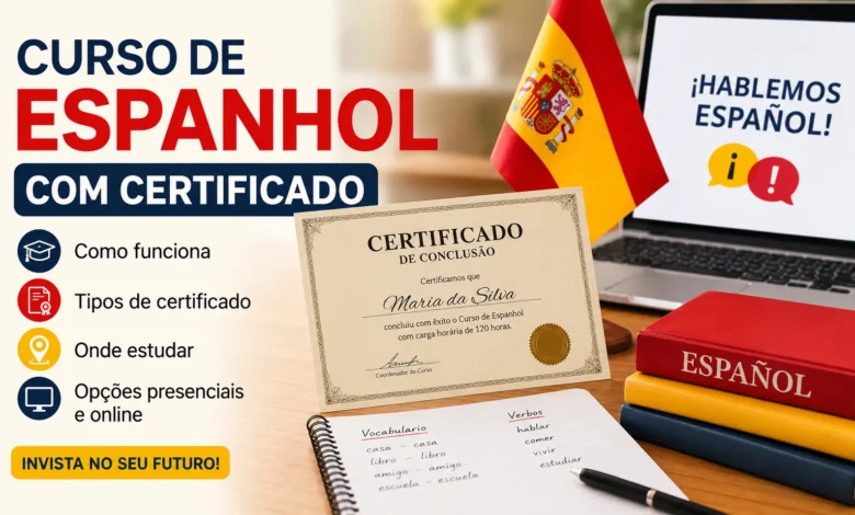 Curso de espanhol com certificado