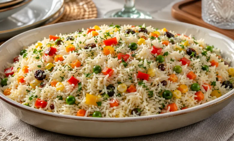 Arroz Colorido com Legumes e Ervas