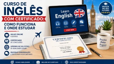 Curso de inglês com certificado