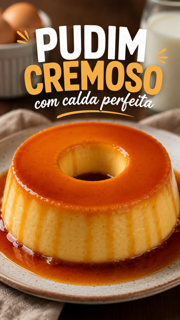 Pudim cremoso com calda perfeita: 9 segredos