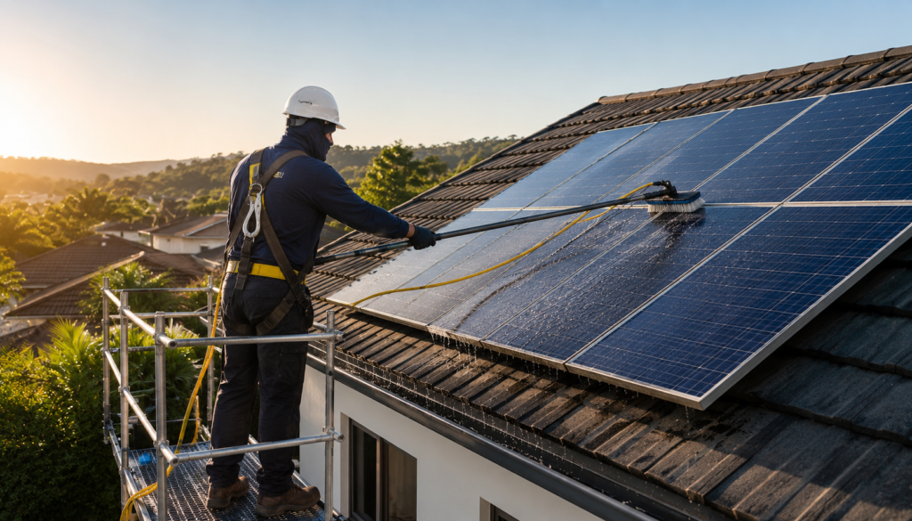 Como lavar as placas solares passo a passo