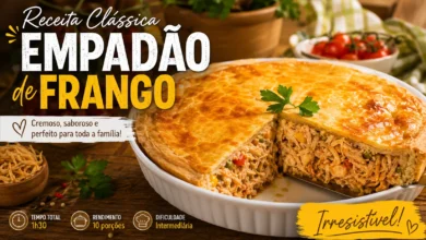 Empadão de frango cremoso e saboroso