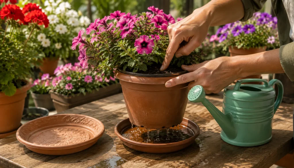 Cuidados com Petúnias Floridas no Terraço