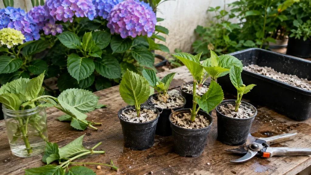 Como fazer muda de hortênsia por estaquia