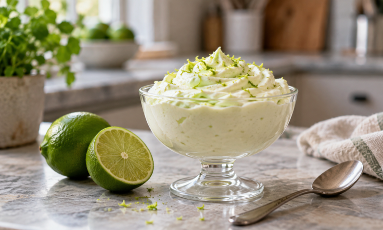 Mousse de limão cremoso e fácil